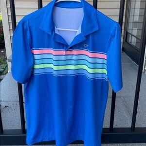 Vineyard Vines Performance Polo in Blue Shades